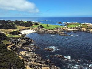 Cypress Point 16th Hole Drone